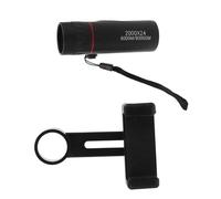 Veemoon Telescopio Monocular Ultra Claro De Pared con Alcance De Observación para Senderismo Compacto para Observación De Aves Adaptador para Smartphone Color Negro