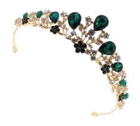 Veemoon Tiara De Graduación De Metal Para Mujer - Accesorios De Boda Con Diamantes De Imitación - Elegante Diadema Nupcial Con Pedrería Para Novia Pequeña y Sofisticada