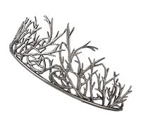 Veemoon Tiara Rama Dorada para Novia y Fiesta, Diadema Ligera Resistente Decoloración, Tocado Retro Elegante para Boda y Cumpleaños, Tamaño Único, Accesorio Femenino