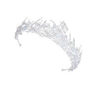 Veemoon Tiaras para Novia de Estilo Barroco con Perlas de Cristal para Peinado de Fiesta Accesorios de Pelo para Mujer