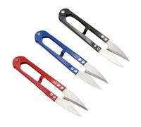 Veemoon Tijeras de Costura Cortador de Hilo en Forma Acero Inoxidable 12 Corte Limpio y Fácil de Transportar Color Aleatorio para DIY y Manualidades