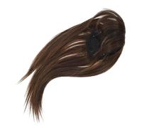 Veemoon Topper de Cabello Sintético para Mujeres Pieza de Cabello Natural Liviana Seguro para Ocultar Áreas Delgadas