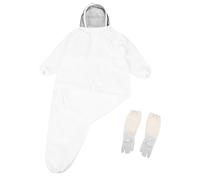 Veemoon Traje de Apicultor Xl de Algodón Grueso con Capucha y Velo Ajustable Conjunto Ventilado de Protección Integral con Guantes para Apicultura Ropa Protectora Resistente y