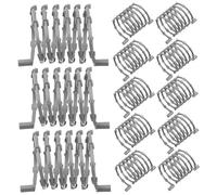 Veemoon Valla Militar de Juguete Resortes Helicoidales 30 Piezas Color Gris Plata, Accesorios para Dioramas de Guerra y Modelos Militares Miniatura, Adecuado para Construcción de