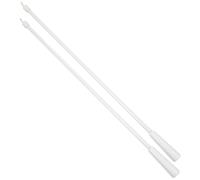 Veemoon Varilla De Repuesto para Persianas Verticales 42-48 Cm Fibra De Vidrio Blanca, Barra De Inclinación con Gancho, Accesorio Práctico para Cortinas De Ventana, Pack De 2 Unidades