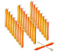 Veemoon Varillas de Permanente para Cabello Natural sin Calor, 24 Unidades de Plástico Banda Elástica para Peinados en Casa y Salón