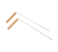 Veemoon Varillas de Zahorí de Cobre para Exteriores 2 Piezas Mango de Madera Herramienta Portátil para Radiestesia Búsqueda de Agua Fantasmas y Oro Varita de Adivinación Resistente y