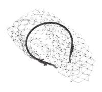 Veemoon Velo De Diadema Negro De Malla Elegante Tocado Para Mujer Diadema De Malla Para Niña Ocasión Especial