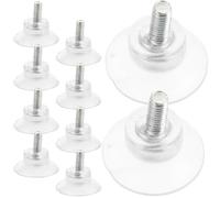 Veemoon Ventosas para Mesa de Cristal Transparentes Almohadillas Antideslizantes Tornillo 6 Mm Soporte Estable para Tableros de Vidrio Uso en Mesas de Exterior Pack 10 Unidades