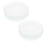 Veemoon Vidrio de Reloj Redondo para Laboratorio Escolar, 60 Mm, 10 Piezas Transparentes Resistentes al Calor, Herramienta para Experimentos Químicos y Evaporación en Laboratorio