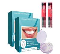 Veenora Clip On Veneers, Veenora Teeth, Snap On Veneers Teeth, 2026 Best Silicone Reline Denture Set, False Teeth Set, Adjustable Snap-On Teeth Covers, Ultra-Thin & Natural-Looking, Easy To Wear (2)