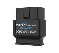 Veepeak OBDCheck BLE OBD2 Bluetooth Scanner Auto OBD II Diagnostic Scan Tool for iOS & Android, Bluetooth 4.0 Car Check Engine Light Code Reader Supports Torque, OBD Fusion app