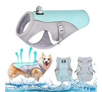 Veesper Chaleco de Enfriamiento de Perros Summer Summer Refriante Refriamiento Malla Transpirable Capacidades RáPidas Ajustables para Perro con Tira Reflectante ArnéS de Perros XL