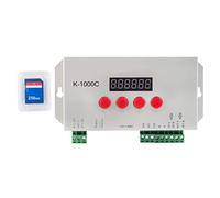 Veesper Controlador LED programable K1000C para 2048 píxeles WS2812B APA102C SK6812 Tiras de Luces LED con Tarjeta para iluminación de escenarios Decoración arquitectónica