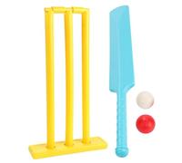 Veesper Set de Cricket Kids PP PP BPA Free Cricket Stumps Conjuntos de Cricket para niños matones de Cricket con tocones y 2 Bolas Kit de Cricket para jardín, Playa, Juego en el hogar Color al Azar