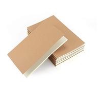 VEESUN Pack de 10 cuadernos, A5 Tapa de Kraft Blanda 5 líneas y 5 Blanco 60 páginas, Libretas Grapadas Cuaderno de Notas para Despacho Diario Escritura de la Escuela Chicos Chicas y Maestros