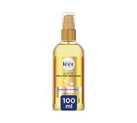 Veet Aceite Pre y Post Depilación Multi-Beneficios, 100 por ciento Aceites de Origen Natural, Para Todo Tipo de Pieles, Color Oro, 100 ml (Paquete de 1)