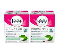 Veet Cera de azúcar Minima - 100% ingredientes de origen natural para una suavidad duradera - Té verde (2 unidades)