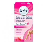 VEET Easy gelwax bandas de cera depilatoria piel normal caja 20 uds