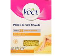 Veet Epilation Perles de Cire Chaude - Cire d'abeille 100% naturelle - 230 g