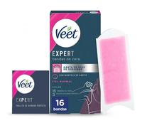 Veet Expert Bandas de Cera Fría Depilatoria para Depilación de Axilas, con Manteca de Karité, 16 tiras - Veet