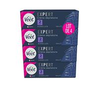VEET Expert - Crema depilatoria para axilas con aplicador de cúpula que actúa en 2 minutos, 4 x 100 ml
