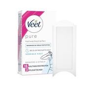 VEET kaltwachssstreifen Easy de gelwax Technology para la zona del bikini & axilas para pieles sensibles, 1er Pack (1 x 16 unidades)