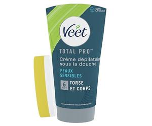 Veet Men - Crème Dépilatoire Homme Sous la Douche - Peaux Sensibles - 150ml