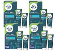 Veet Men Kit Crema Depilatoria Zonas Íntimas 4x150 ml