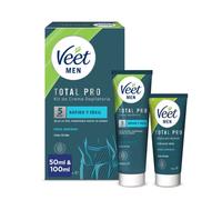 Veet Men Kit Depilación Zonas Íntimas | Crema Depilatoria + Bálsamo Post-Depilación | Con Aloe Vera | Hidratación y Suavidad | 100ml + 50ml