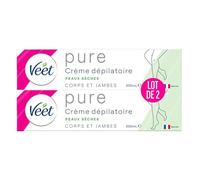 Veet Minima - Crema depilatoria suave de larga duración, para piel seca, tubo (400 ml)
