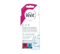 Veet Pure Bandas de Cera Depilatoria Facial Piel Sensible 40uds
