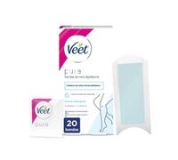 Veet Pure Bandas de Cera Depilatoria Piernas y Cuerpo Piel Sensible 20uds