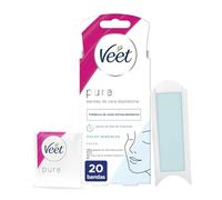Veet Pure Bandas de Cera Depilatoria Facial Piel Sensible 20uds