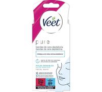 Veet Pure Cera Fría Facial Sensible Bandas 16uds