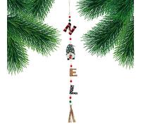 Veeteah Adornos de gnomos Colgantes para árbol de Navidad,Adornos Colgantes de Navidad - Colgante de Letra de gnomo navideño para Puerta de, Porche, casa, Restaurante
