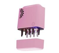 Veeteah Aplicador de aceite eléctrico para cabello,Aplicador de aceite eléctrico para cabello,Aplicador de cuero cabelludo desmontable para cabello | Peine de masaje de cabeza con luz roja, cepillo