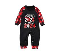Veeteah Conjuntos a Juego de Pijamas navideños Familiares | Pijamas navideños Mono para niños Familia a Juego - Lindo Conjunto de Ropa de Dormir navideña para Fotos Familiares y Dive ión