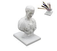 Veeteah Ides Of March Portalápices, Julius César Busto Estatua Portalápices - Soporte de almacenamiento para bolígrafos de resina | Organizador decorativo para marcadores de escritorio, creativo