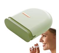 Veeteah Maletín de limpieza de retenedor | Soporte retráctil invisible con orificios de ventilación, caja de almacenamiento portátil para aparatos ortopédicos, grandes cajas de almacenamiento para