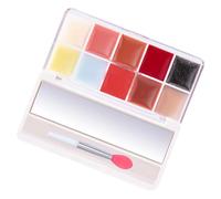 Veeteah Maquillaje de paleta de labios, Paleta de lápiz labial de maquillaje - Paleta de labios profesional Jelly de 10 colores | Paleta de labios profesional hidratante, paleta de tintes de labios de
