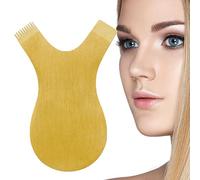Veeteah Peine para pestañas en forma de Y, herramienta de cepillo permanente de acero inoxidable para pestañas, herramienta de belleza portátil para injertar pestañas permanentes