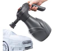 Veeteah Pulverizador de espuma para coche eléctrico, pulverizador de espuma con batería, 2 l, botellas de manguera de jardín, bomba de espuma, pulverizador profesional de espuma de jabón, dispositivo