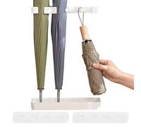 Veeteah Soporte para paraguas, soporte de pared para paraguas, sin taladrar, altura ajustable para pasillo, hogar, interior, oficina, entrada