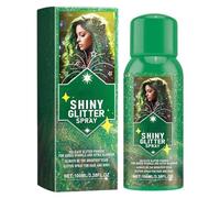 Veeteah Spray de brillo brillante para ropa,Spray fijador de brillo para la cara | Purpurina en spray para tela,Espray temporal del brillo del brazo para el espray brillante impermeable del maquillaje