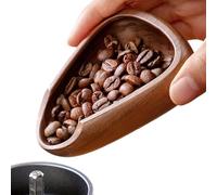 Veeteah Taza Dosificadora de Granos de Café, Recipiente Dosificador de Granos de Café de Madera, Cuencos para Pesar Granos De Café, Bandeja para Catar Café para El Hogar, Cafetería