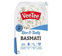 VeeTee Rice & Easy Basmati, rico y sabroso, vegetariano, listo en 2 minutos, 280 g (paquete de 6), el empaque puede variar
