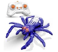 VeftBltrem Coche de Juguete araña teledirigido, araña trepadora RC con rotación de 360°, Coche acrobático RC para trepar por Paredes y Suelos, Regalo Ideal para niños y niñas, Morado