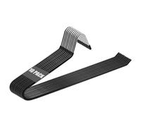 Veftsvy Perchas para Pantalones con Lado Abierto, 10 Piezas Metal Perchas para Pantalones Ahorra Espacio, Antideslizantes, Organizador de Pantalones, Vaqueros, Ropa, Toallas (Negro)