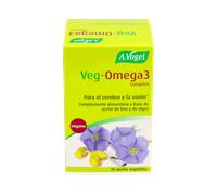 A. Vogel - Veg-Omega 3 Complex - DHA y ALA - Vegano para cerebro y visión - 30 cápsulas